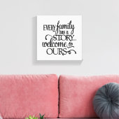 Familiengeschichte Leinwanddruck (Insitu (Wohnzimmer))