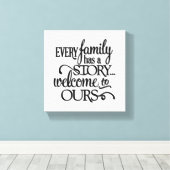 Familiengeschichte Leinwanddruck (Insitu (Holzboden))