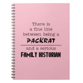 Familiengeschichtliches Notebook (Farbe anpassen) Notizblock