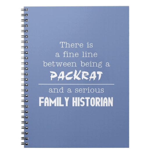 Familiengeschichtliches Notebook (Farbe anpassen) Notizblock (Vorderseite)