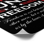 FAMILIENGOTT-GUNS UND FREEDOM-CHRISTLICHER MAGA-TR POSTER (Ecke)