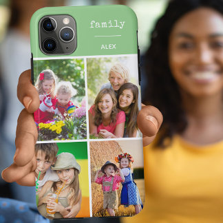 Familiengrün 4 FotoCollage Custom Case-Mate iPhone Hülle