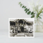 Familiengruppe, c.1900 (b/w Foto) Postkarte (Stehend Vorderseite)