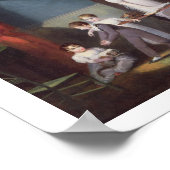 Familiengruppe im Inneren, c.1800 Poster (Ecke)