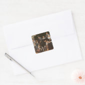 Familiengruppe in einer Landschaft, c.1647-50 Quadratischer Aufkleber (Umschlag)