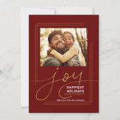 Familiengrüße Foto Script Freude Weihnachten (Vorderseite)