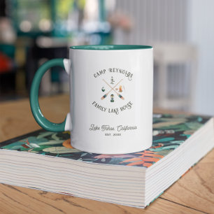 Familienhaus am See Monogramm Tasse
