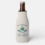 Familienhaus Modernes Rustikales Boat Oar Pine Tre Flaschenkühler (Flaschenvorderseite)