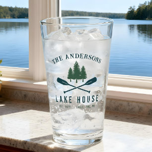 Familienhaus Modernes Rustikales Boat Oar Pine Tre Glas