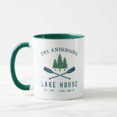Familienhaus Modernes Rustikales Boat Oar Pine Tre Tasse (Links)