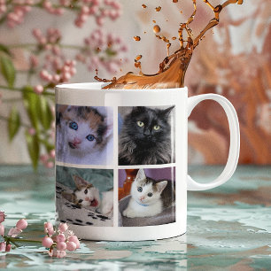 Familienhaustier-Fotocollage Jumbo-Tasse