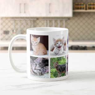 Familienhaustier-Fotocollage Kaffeetasse