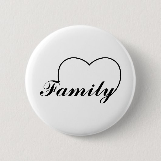 Familienherz Button (Vorderseite)