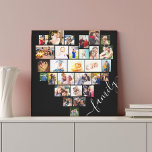 Familienherz geformt Foto Collage Kleiner Platz Leinwanddruck<br><div class="desc">Erstellen Sie Ihre eigene, herzförmige FotoCollage mit 29 Ihrer Lieblings-Familienfotos und wählen Sie selber aus. Die Fotovorlage ist für Sie ein Set, um Ihre Bilder in Reihen von links nach rechts hinzuzufügen. Die Collage besteht aus einer Vielzahl von Landschafts-, Portrait- und Quadrat-Formen, um Ihnen viele Möglichkeiten zu geben, wenn Sie...</div>