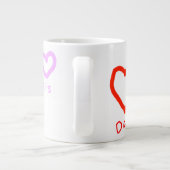 Familienherzen Tasse (Rückseite)