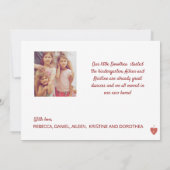 Familienjahr im Foto im Überblick Weihnachtskarte Karte (Rückseite)