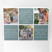 Familienjahr in Review-Fotos Dreifach Gefaltete Urlaubskarte (Innen Erste Seite)