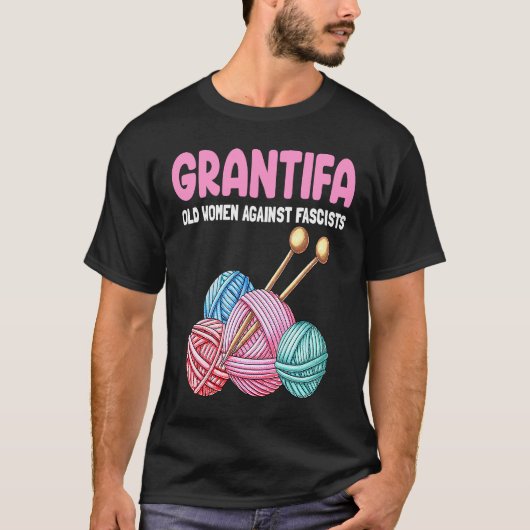 Familienjoke Grantifa Alte Frauen gegen Faschisten T-Shirt (Vorderseite)