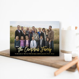 Familienjubiläum Foil Weihnachtskarte Weihnachtska Folien Feiertagskarte