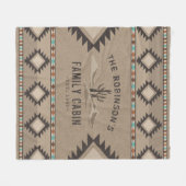 Familienkabine Rustikale Südwestküste Fleecedecke (Vorderseite (Horizontal))