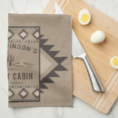 Familienkabine Rustikale Südwestküste Geschirrtuch (Viertel Falte)