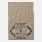 Familienkabine Rustikale Südwestküste Geschirrtuch (Vertikal)