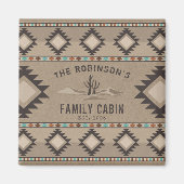 Familienkabine Rustikale Südwestküste Magnet (Vorne)