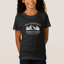 Familienkabine Weißer Baumbestand Design T-Shirt