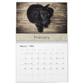 Familienkalender 2026 Monatliche Fotos Rustikales  Kalender (Feb 2026)