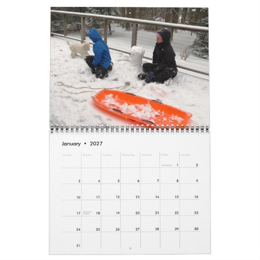 Familienkalender Kalender (Jan 2027)