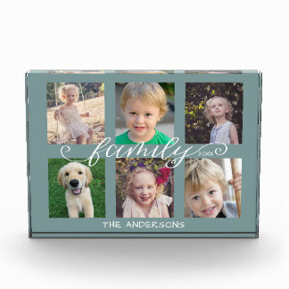 Familienkalligraphie | 6 FotoCollage Fotoblock