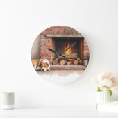Familienkamin Große Wanduhr (Zuhause)
