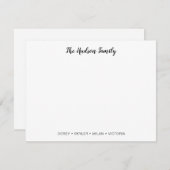 Familienkarte Mitteilungskarte (Vorne/Hinten)