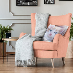 Familienkatze Zwei Fotos Kissen