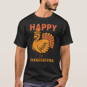 Familienkids kommen glücklich Thanksgiving Pajama T-Shirt