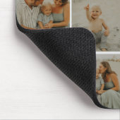 Familienkollage Rustikale Moderne Personalisierte  Mousepad (Ecke)