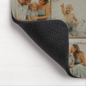 Familienkollage Rustikale Moderne Personalisierte  Mousepad (Ecke)