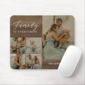 Familienkollage Rustikale Moderne Personalisierte  Mousepad (Mit Mouse)