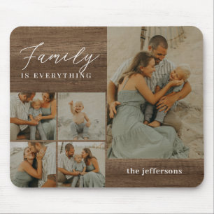 Familienkollage Rustikale Moderne Personalisierte  Mousepad