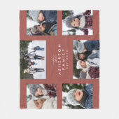 Familienkollektion 6 Foto einfache moderne Terrako Fleecedecke (Vorderseite)