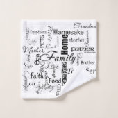 Familienkollektion Badhandtuch Set (Waschlappen)