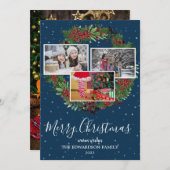 Familienkollektion Foto frohe Weihnachten rustikal (Vorne/Hinten)