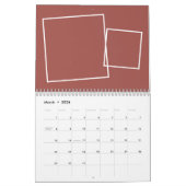 Familienkollektion Foto Spaß moderne Terrakotta Kalender (Mär 2026)
