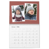 Familienkollektion Foto Spaß moderne Terrakotta Kalender (Jan 2026)