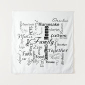 Familienkollektion Wandteppich (Vorderseite)