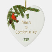 Familienkomfort und Freude Keramik Ornament (Rechts)