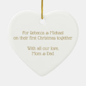 Familienkomfort und Freude Keramik Ornament (Hinten)