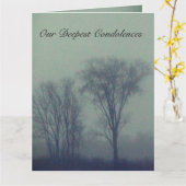 Familienkondolenz Karte (Gelbe Blume)