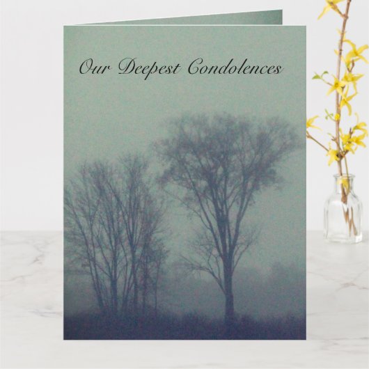 Familienkondolenz Karte (Gelbe Blume)