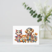 FAMILIENKONTAKTINFORMATIONEN, SIE BEZEICHNEN ES! VISITENKARTE (Stehend Vorderseite)